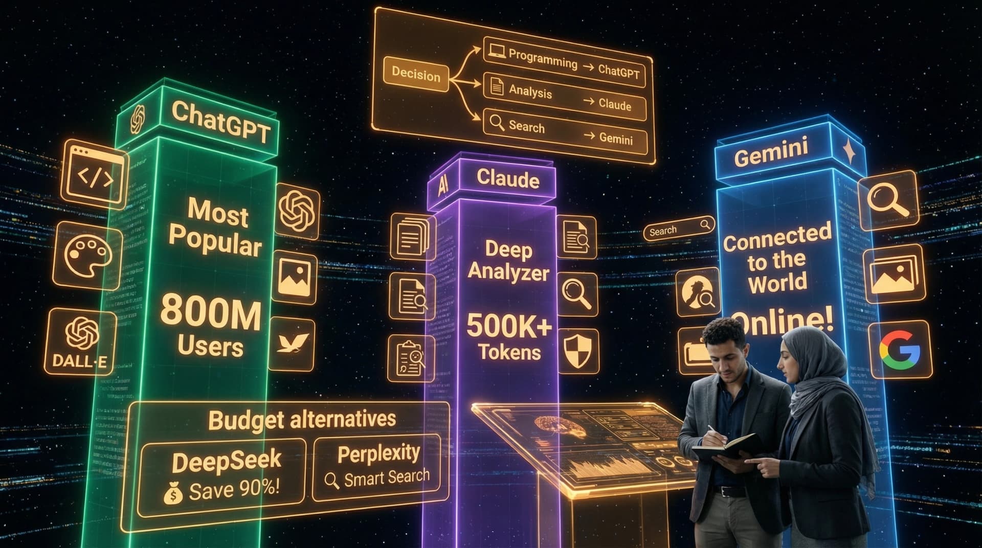 مقارنة المنصات الرئيسية