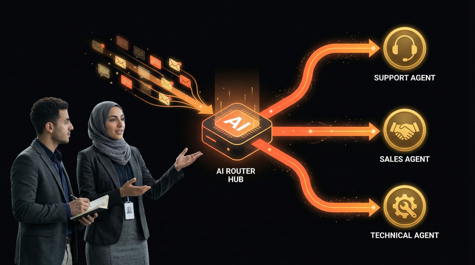 نمط التوجيه Routing